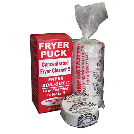 Quest Fryer Puck® Fryer Boil-Out Deep Fryer Cleaner Tablet, 30 pcs, 6x5/case